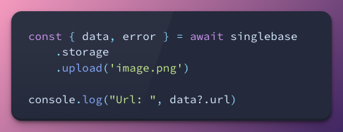Snippet code for Images